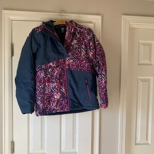 Dare2b Kids Puffer Jacket - Navy and Pink